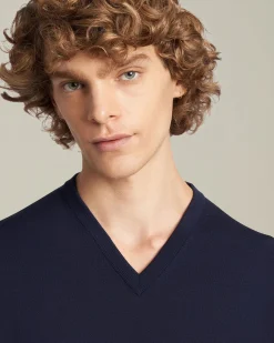 JERSEY V-NECK WOOL