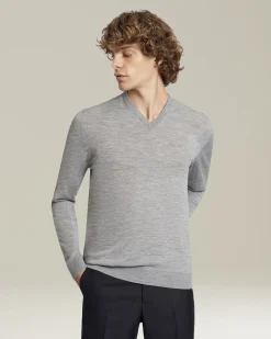 JERSEY V-NECK WOOL