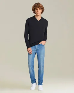 JERSEY V-NECK WOOL