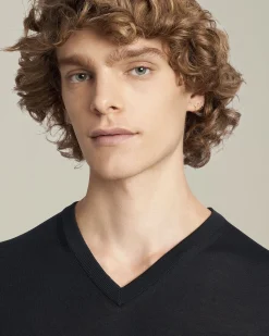 JERSEY V-NECK WOOL