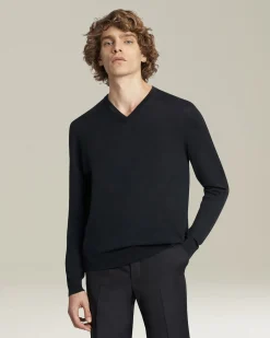 JERSEY V-NECK WOOL