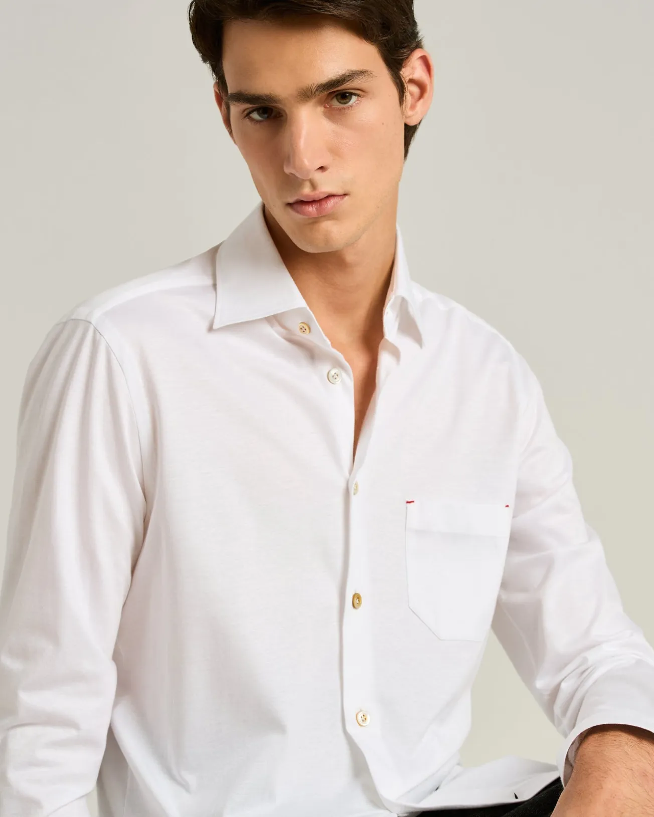 JERSEY WHITE SHIRT 100% COTTON