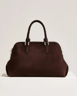 KAYLY BROWN SUEDE HANDBAG