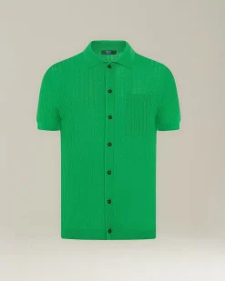 KNT WOOL AND SILK KNIT SHIRT