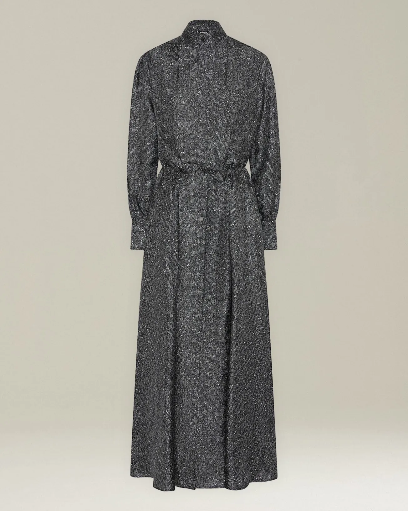 LAMÉ SILK EVENING GOWN