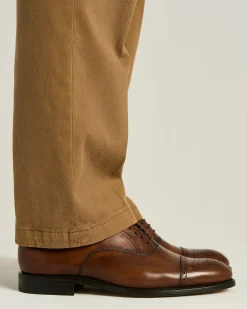 LEATHER LACE-UP SHOE DARK BROWN CALFSKIN