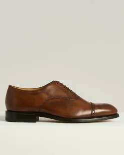 LEATHER LACE-UP SHOE DARK BROWN CALFSKIN