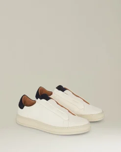 LEATHER SLIP-ON SNEAKERS