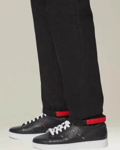 LEATHER ‘STITCHING’ SNEAKERS