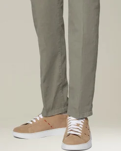 LEATHER ‘STITCHING’ SNEAKERS