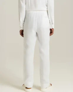 LINEN COMFORT-FIT PULL-ON TROUSERS