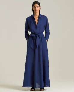 LINEN SHIRT DRESS