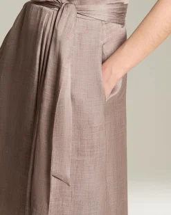 LONG SILK DRESS