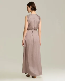LONG SILK DRESS