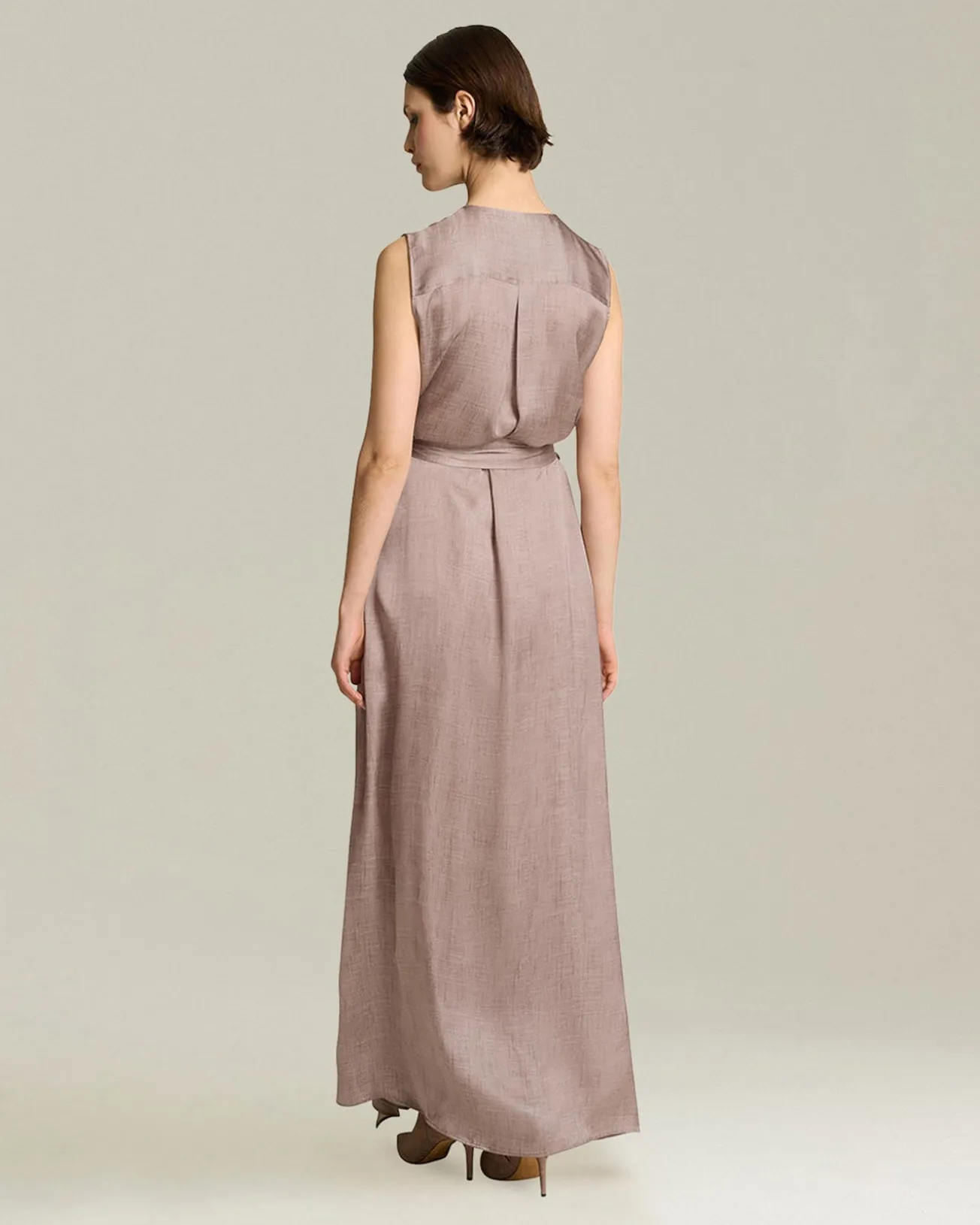 LONG SILK DRESS