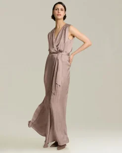 LONG SILK DRESS