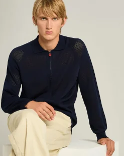 LONG-SLEEVED ZIPPED BOMBER JACKET