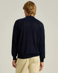 LONG-SLEEVED ZIPPED BOMBER JACKET