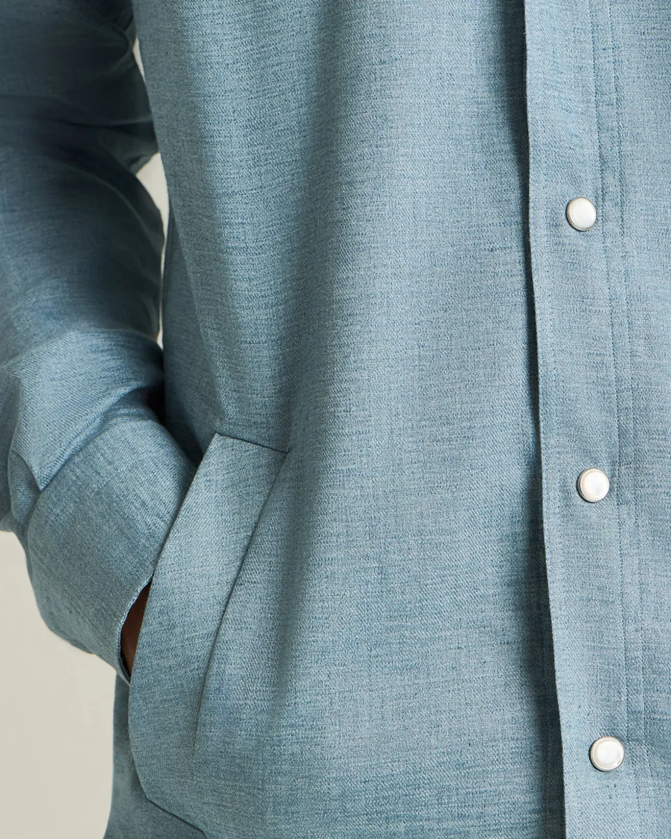 MARIANO LINEN BLEND SHIRT
