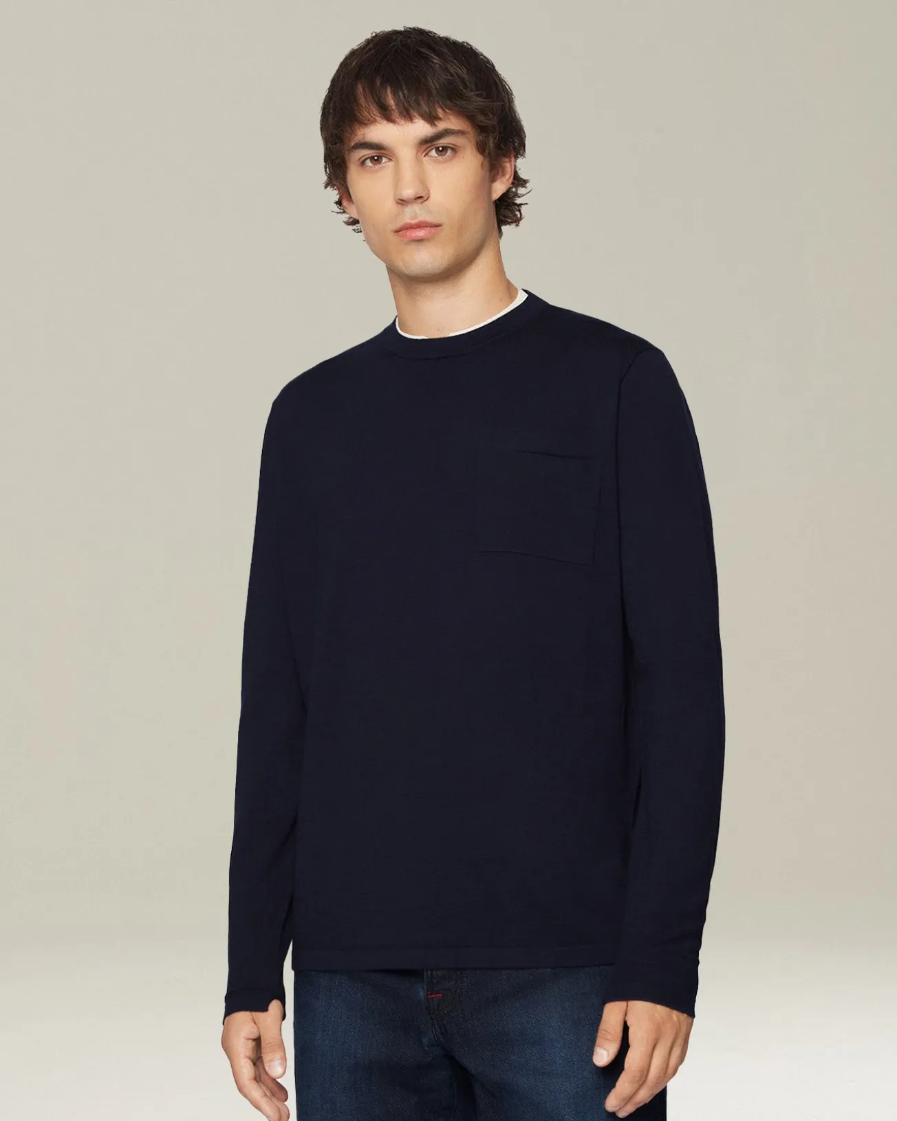 MELANGE WOOL T-SHIRT