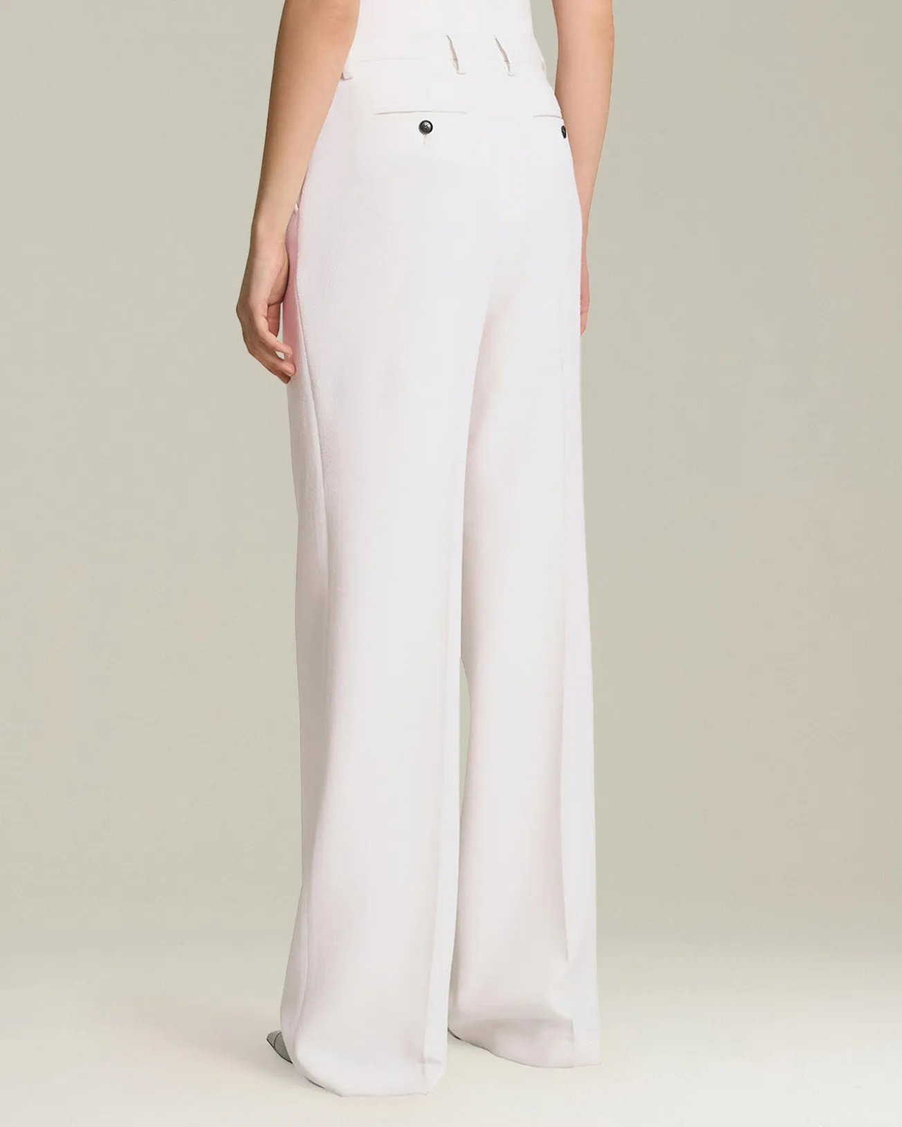 MONOCHROME WOOL TROUSERS
