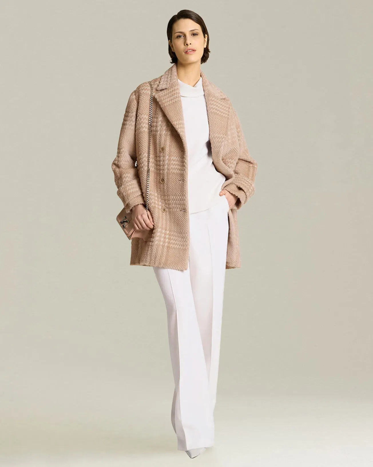 MONOCHROME WOOL TROUSERS