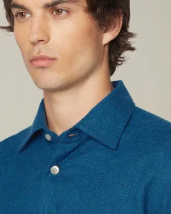 ‘NERANO’ HOUNDSTOOTH FLANNEL SHIRT