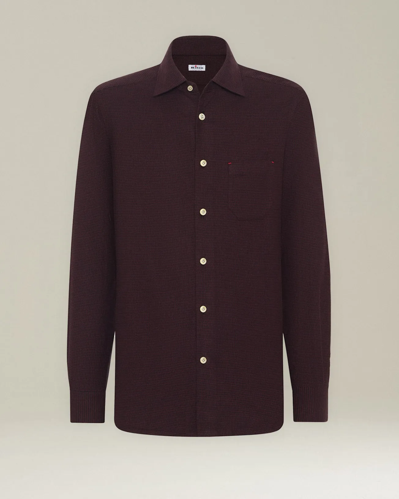 ‘NERANO’ HOUNDSTOOTH FLANNEL SHIRT
