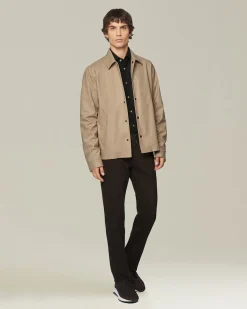 ‘NERANO’ HOUNDSTOOTH FLANNEL SHIRT