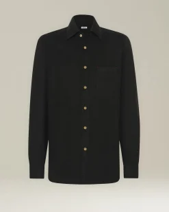 ‘NERANO’ HOUNDSTOOTH FLANNEL SHIRT