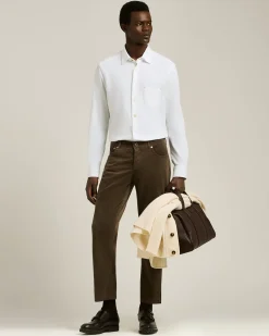 NERANO' SHIRT IN PURE WHITE COTTON JERSEY