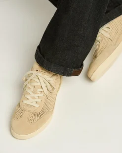 OPENWORK SUEDE CALFSKIN SNEAKERS