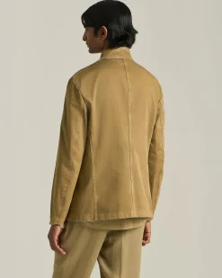 ORGANIC COTTON MANDARIN COLLAR JACKET