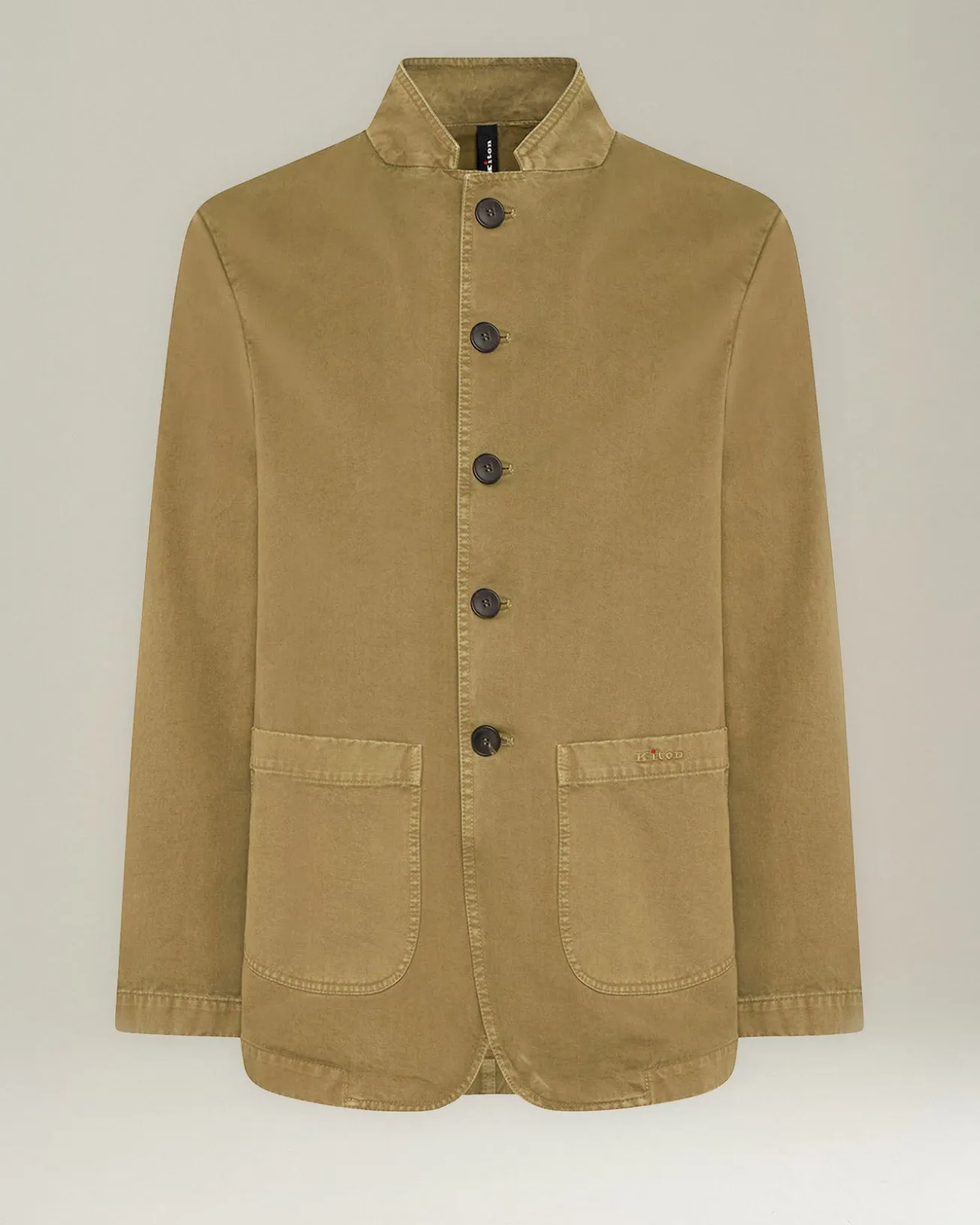 ORGANIC COTTON MANDARIN COLLAR JACKET