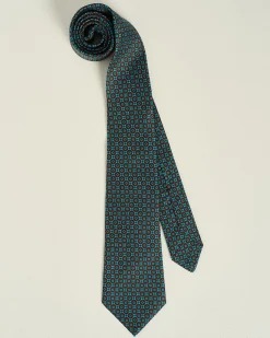 PATTERNED SILK TIE