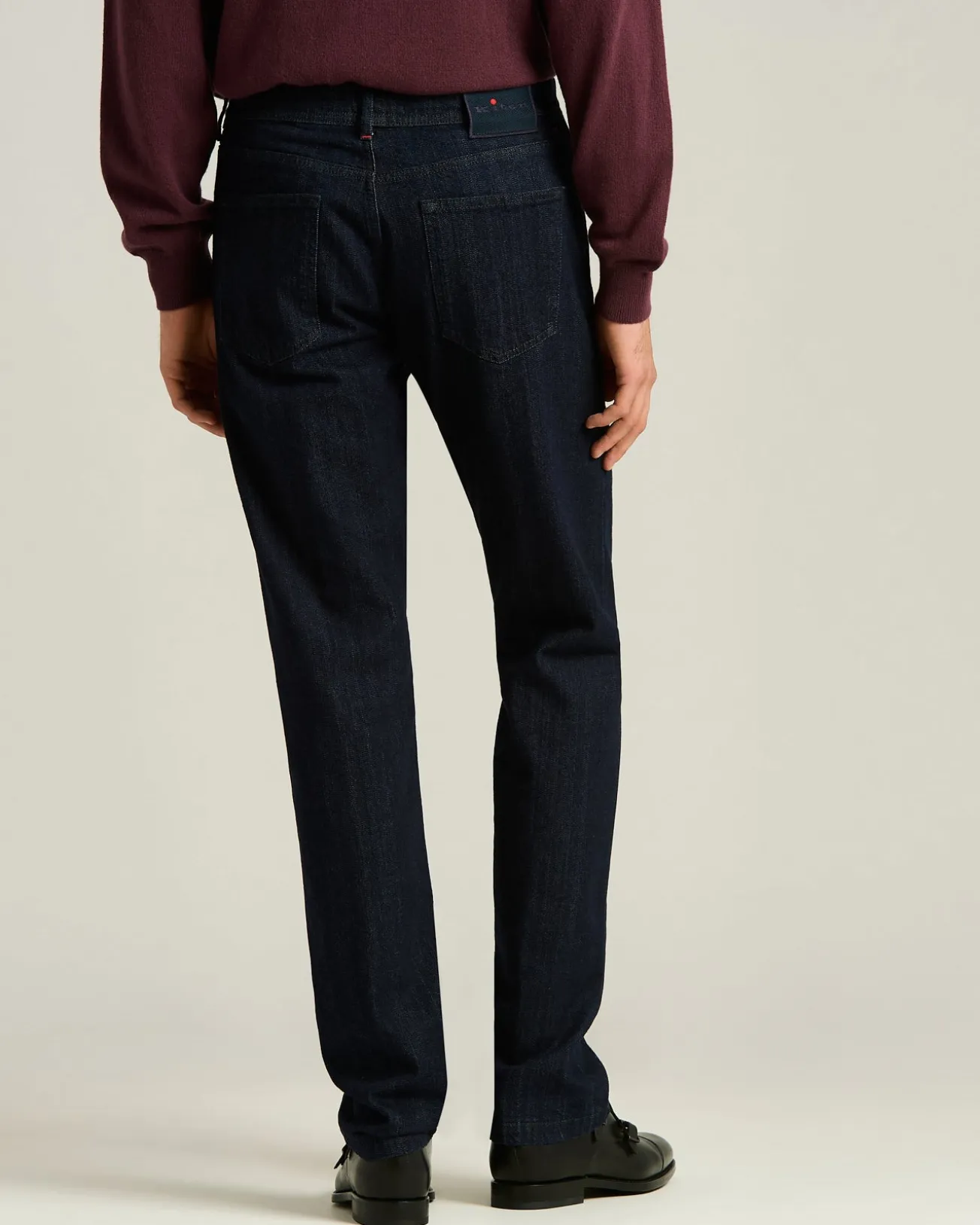 5-POCKET JEANS IN STRETCH COTTON DENIM DARK BLUE