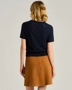 PURE BLUE CASHMERE SWEATER