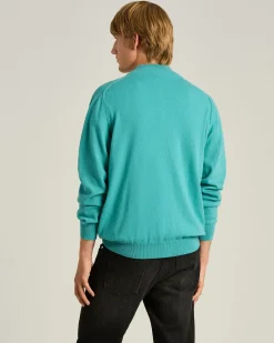 PURE CASHMERE SWEATER WITH ZIP