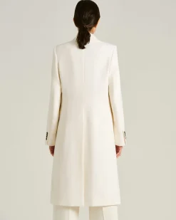 PURE CASHMERE WHITE OVERCOAT