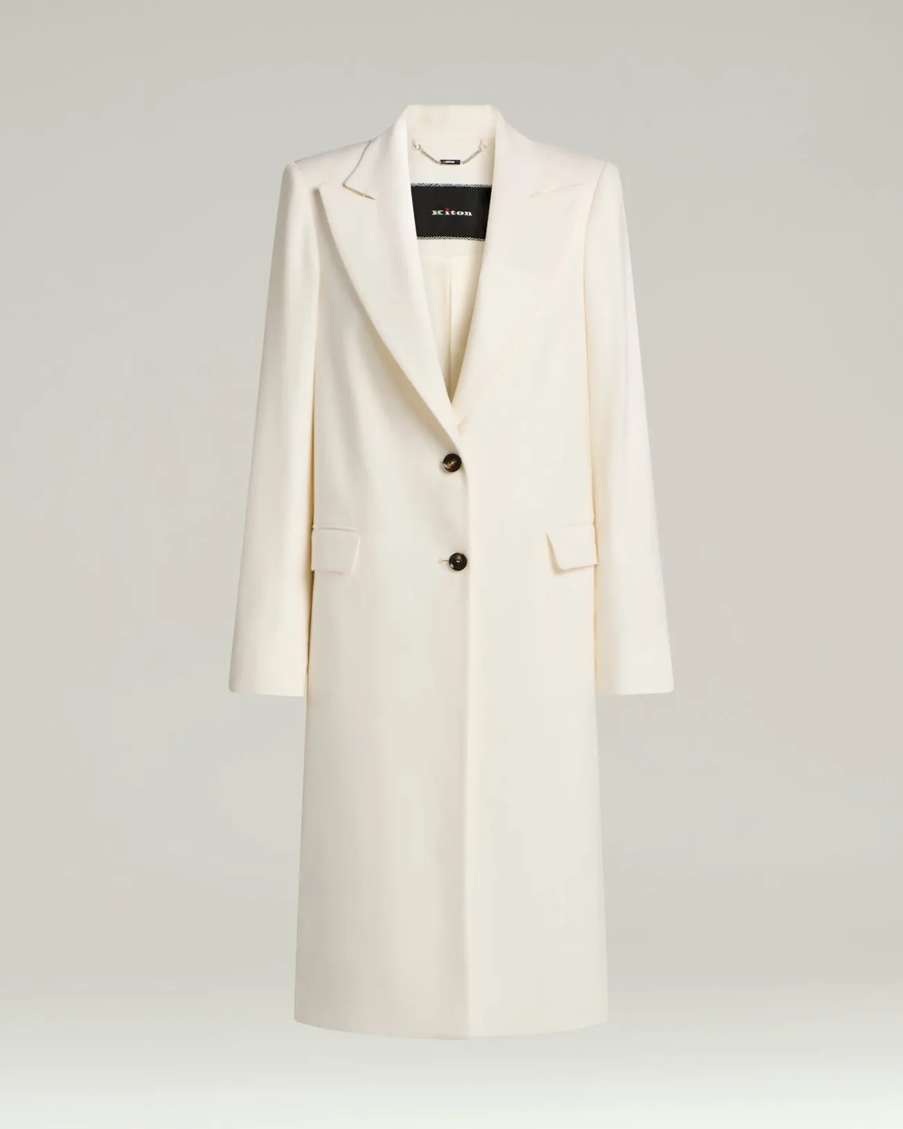 PURE CASHMERE WHITE OVERCOAT