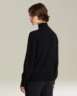 PURE CASHMERE ZIP-UP CARDIGAN