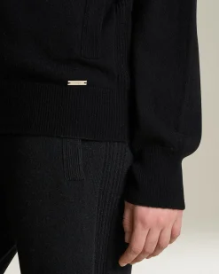 PURE CASHMERE ZIP-UP CARDIGAN
