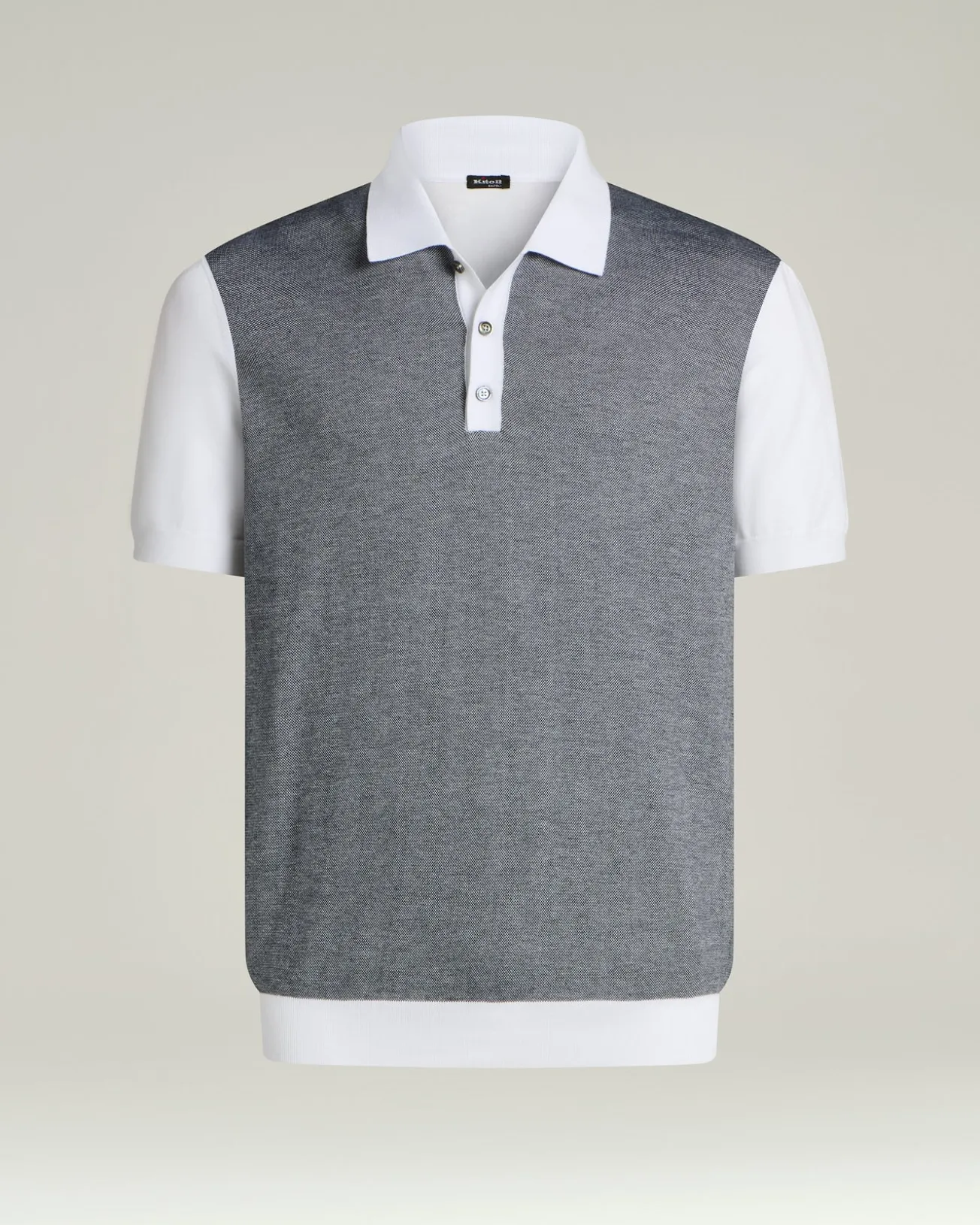 PURE COTTON POLO SHIRT WITH CONTRASTING DETAILS