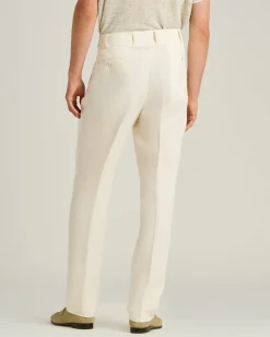 PURE LINEN TROUSERS IN WHITE