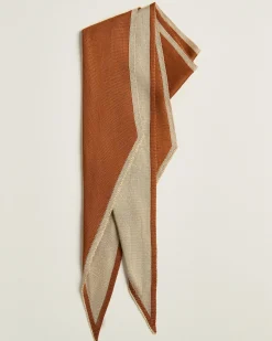 PURE SILK SCARF LEATHER WITH CALFSKIN TRIM