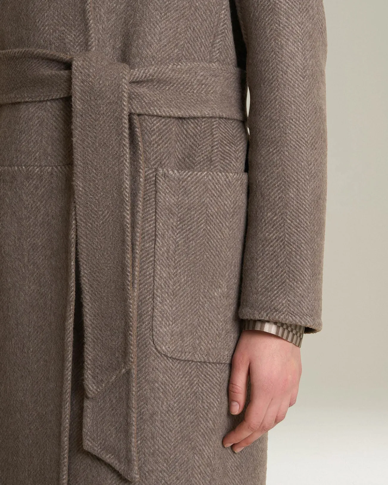 REVERSIBLE CASHMERE DOUBLE CLOTH COAT