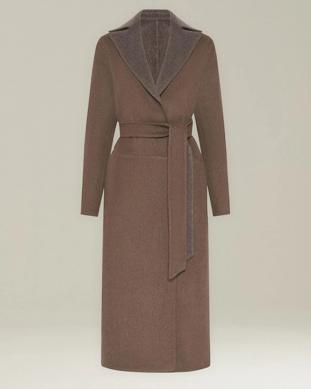 REVERSIBLE CASHMERE DOUBLE CLOTH COAT
