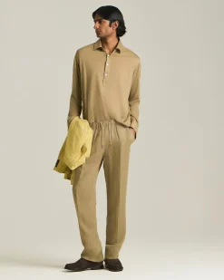 SARTORIAL COTTON BLEND POLO SHIRT