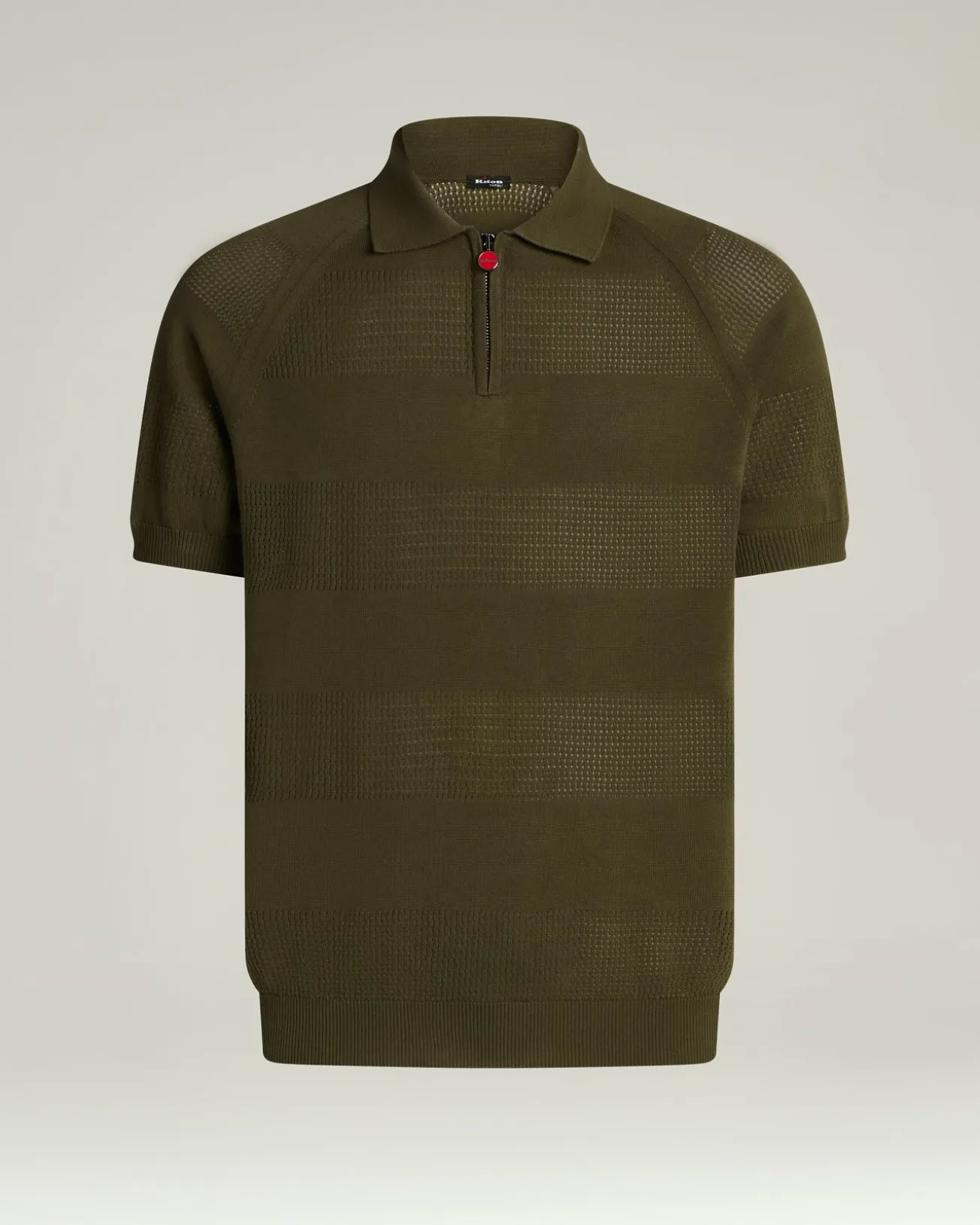 SHORT-SLEEVED ZIPPED POLO SHIRT
