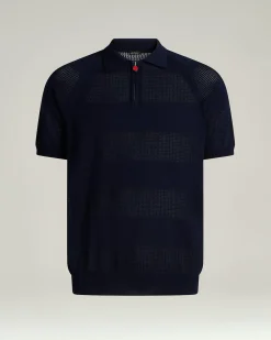 SHORT-SLEEVED ZIPPED POLO SHIRT